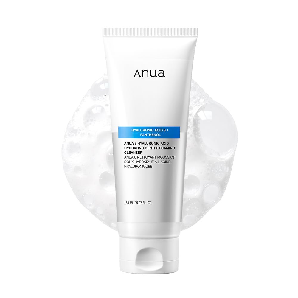 ANUA 8 Hyaluronic Acid Hydrating Gentle Foaming Cleanser 150 ml / 5.07fl.oz - KosBeauty