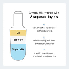 TIRTIR Ceramic Milk Ampoule, 40ml / 1.35 fl. oz.