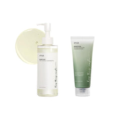ANUA Heartleaf Quercetinol Pore Deep Cleansing Foam, 150 ml & Anua Heartleaf Pore Control Cleansing Oil 200ml - KosBeauty