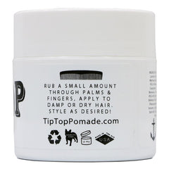 Tip Top Matte Pomade - Medium Hold, No Shine 4.25oz