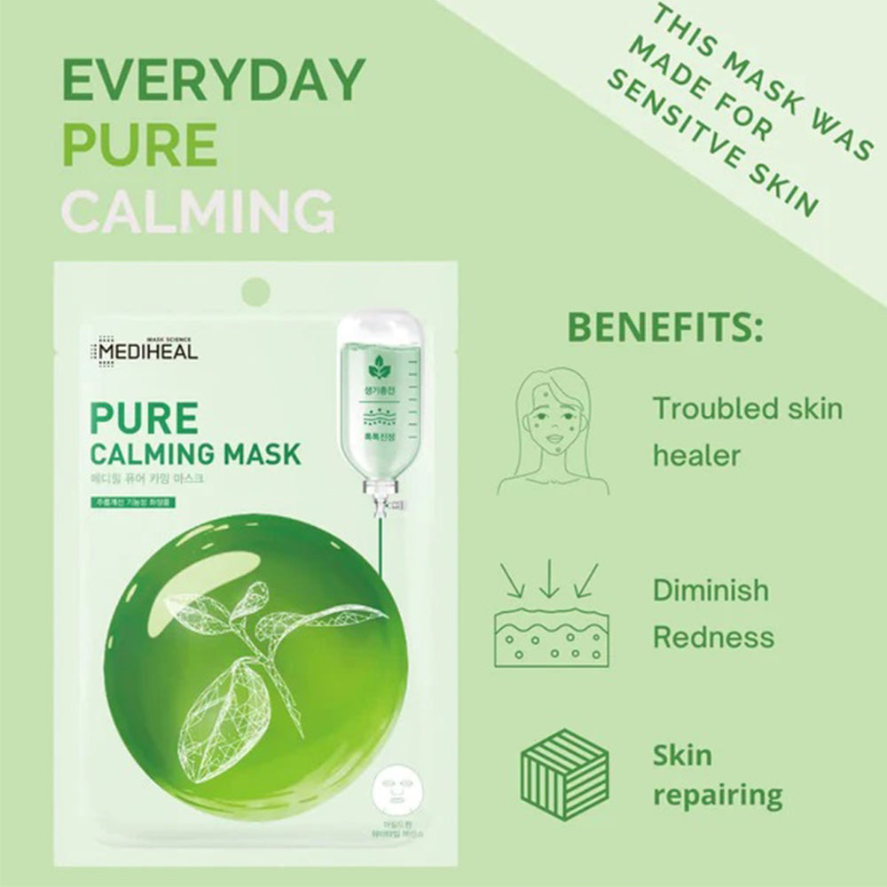 [ MEDIHEAL ] Daily Essential Masks 12 Pack (3 types x 4 each): 3 types Soothing, Hydrating, Firmin