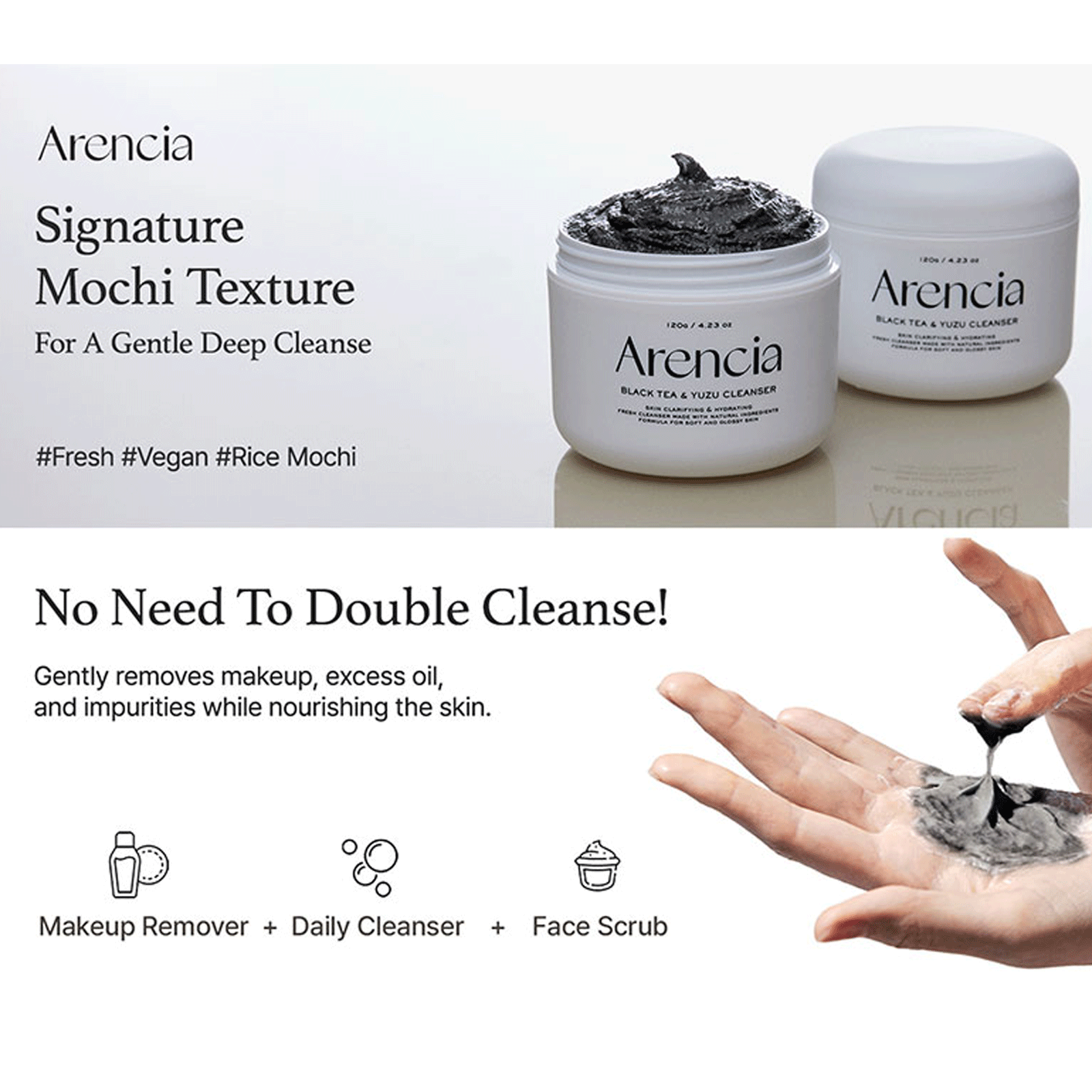 [ Arencia ] Rice Mochi Cleanser 120g / 4.23oz