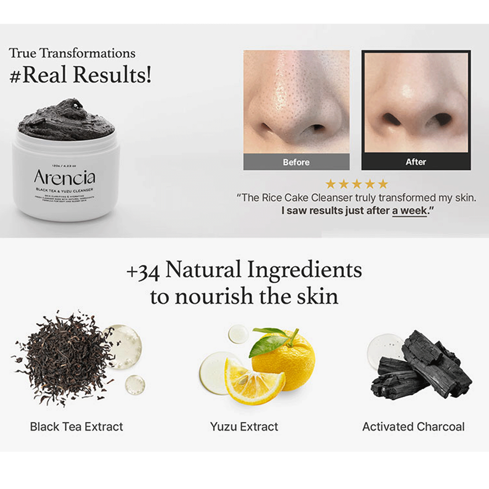 [ Arencia ] Rice Mochi Cleanser 120g / 4.23oz