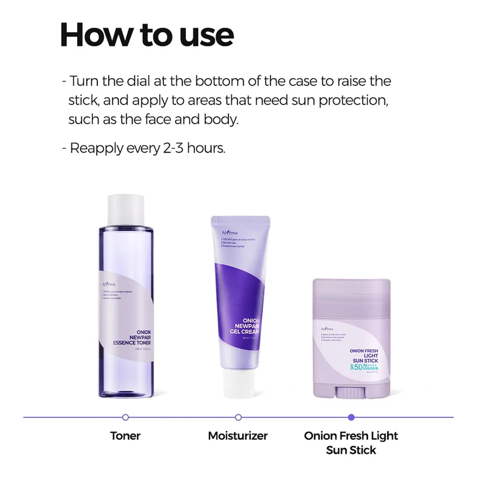 [ ISNTREE ] Onion Fresh Light Sun Stick, 22g / 0.77 oz