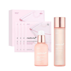 [ Medicube ] Collagen Set (PDRN Pink gel mask 4pc, Triple Collagen Serum, Triple Collagen Toner) - KosBeauty