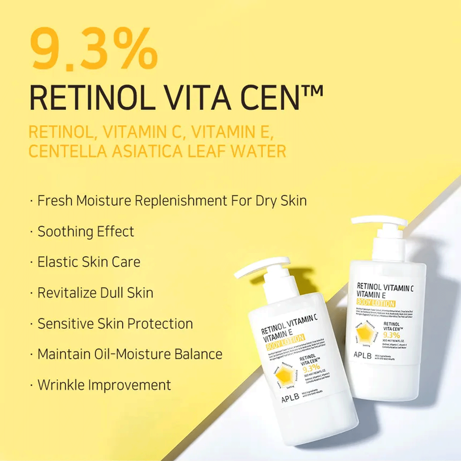 [ APLB ] Retinol Vitamin C Vitamin E Body Lotion 300ml / 10.14 fl.oz