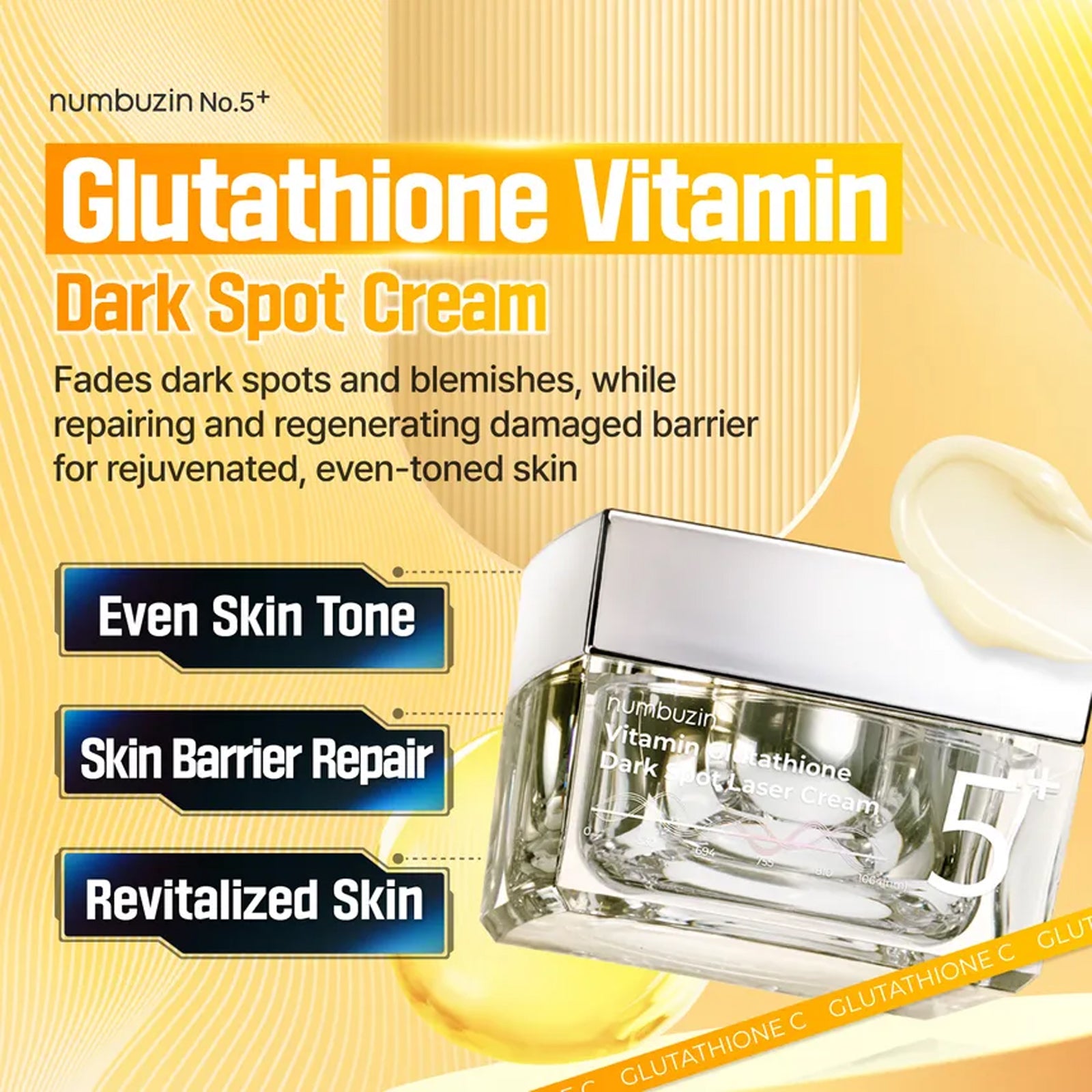 numbuzin No.5 Vitamin Glutathione Dark Spot Laser Cream 50ml/1.69 fl.oz