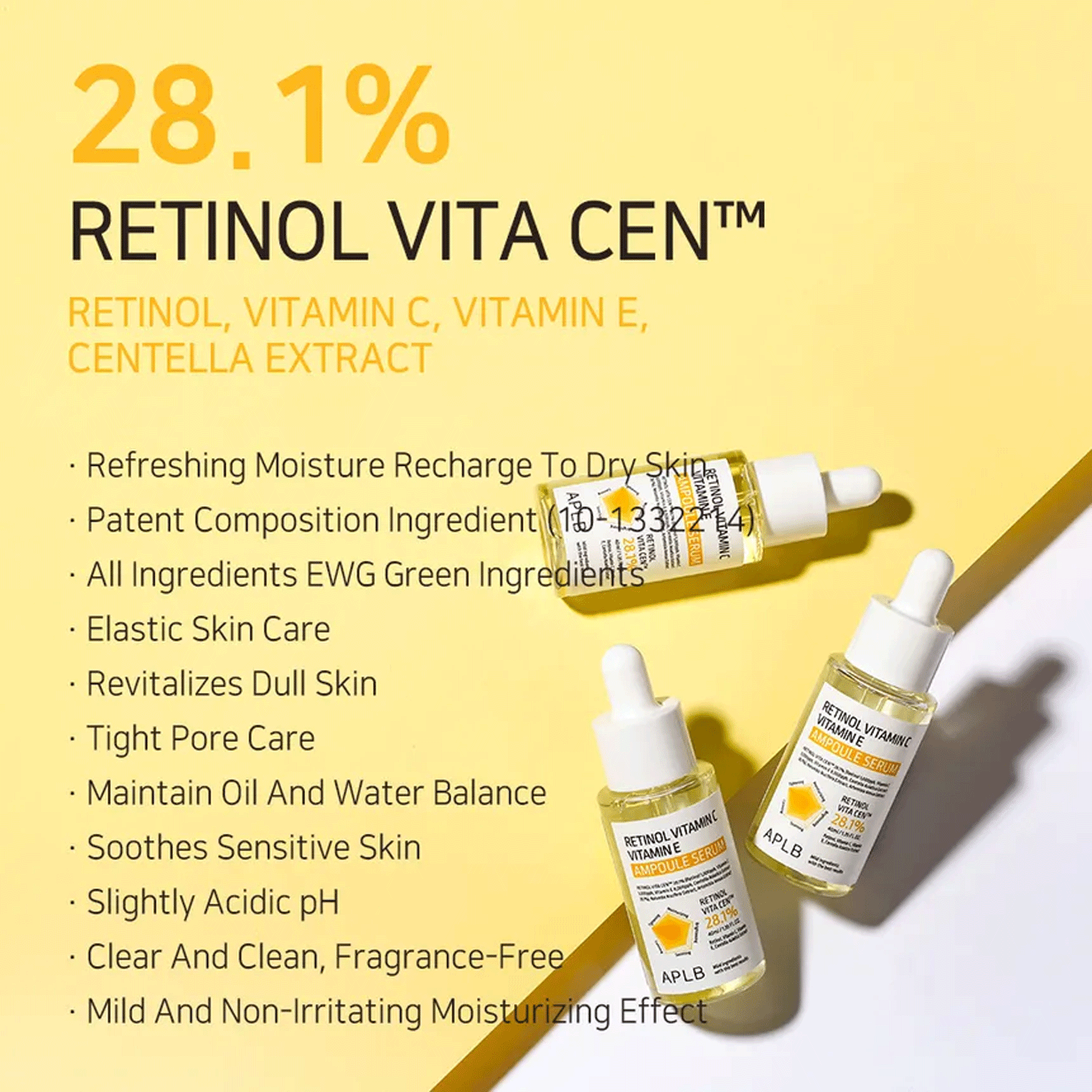 [ APLB ] Retinol Vitamin C Vitamin E Ampoule Serum 40ml / 1.35 fl. oz.