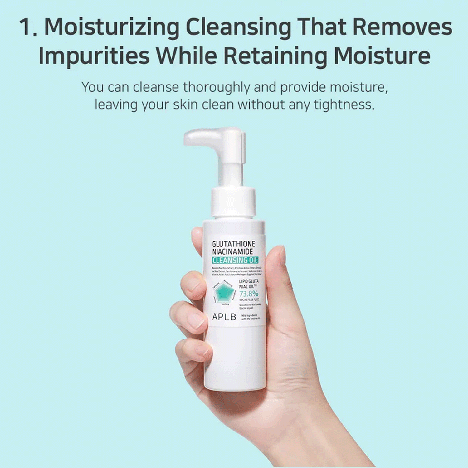 [ APLB ] Glutathione Niacinamide Cleansing Oil 105ml / 3.55 fl.oz