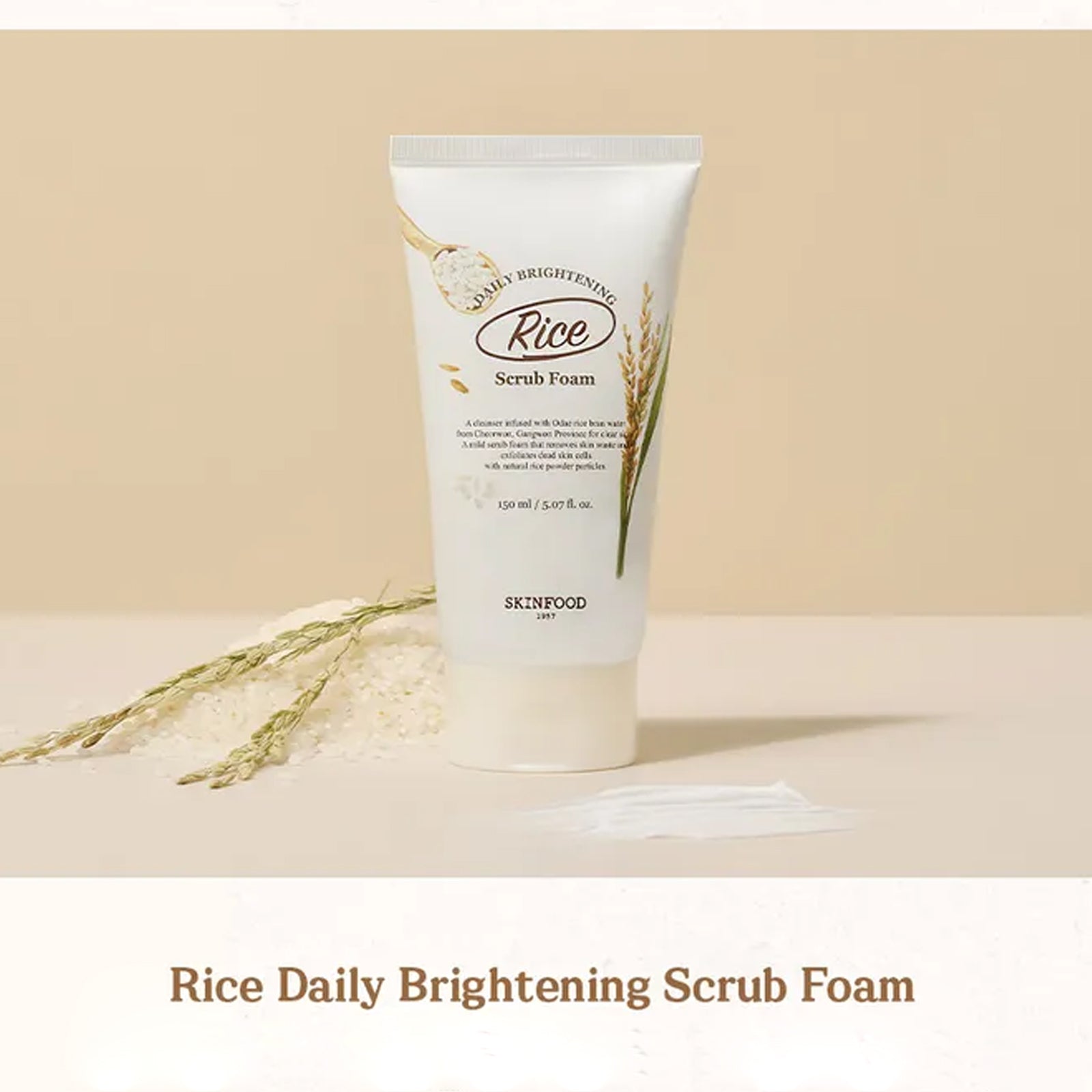 [ SKINFOOD ] Rice Scrub Foam 150ml / 5.07 fl.oz