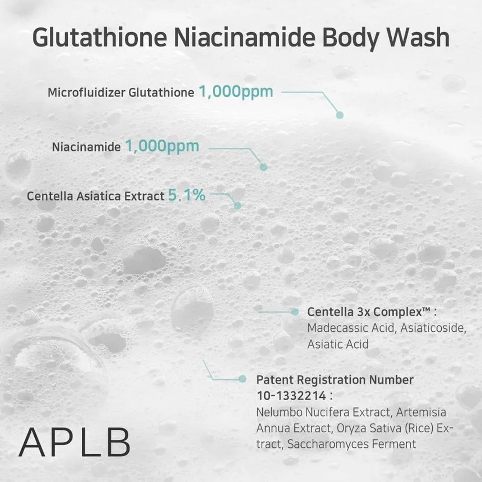 [ APLB ] Glutathione Niacinamide Body Wash 300ml / 10.14 fl.oz