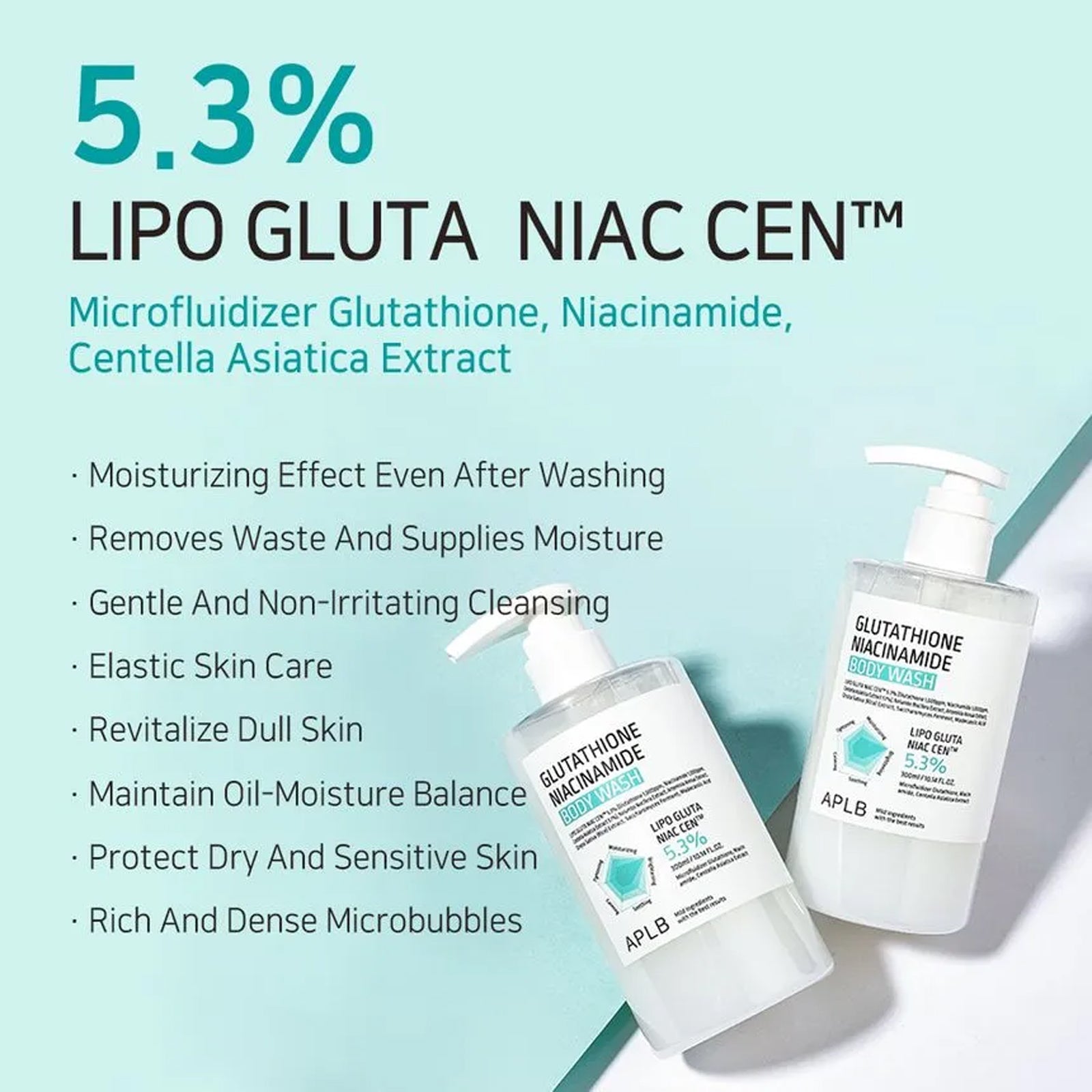 [ APLB ] Glutathione Niacinamide Body Wash 300ml / 10.14 fl.oz