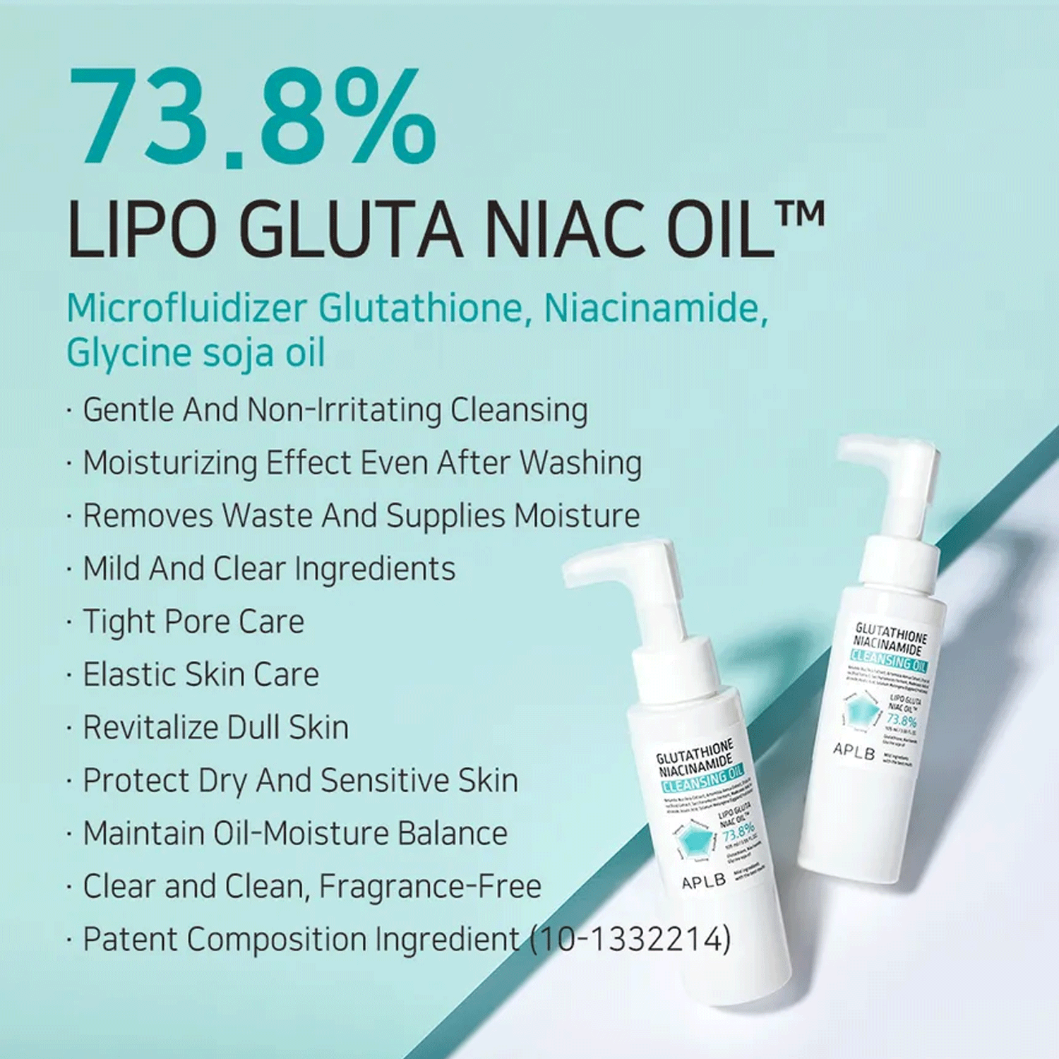 [ APLB ] Glutathione Niacinamide Cleansing Oil 105ml / 3.55 fl.oz