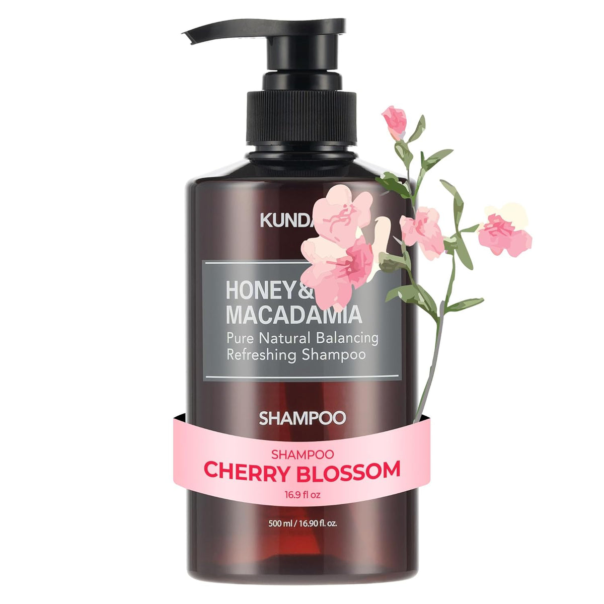 [ KUNDAL ] Honey & Macadamia Refreshing Shampoo 500ml / 16.90 fl.oz