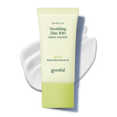 [ GOODAL ] Heartleaf Soothing Zinc 100 Mineral Sunscreen SPF 50, 1.69fl.oz