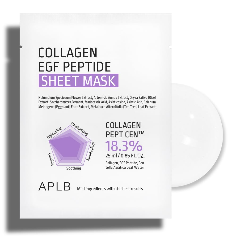 [ APLB ] Collagen EGF Peptide Sheet Mask 25ml 10ea - KosBeauty