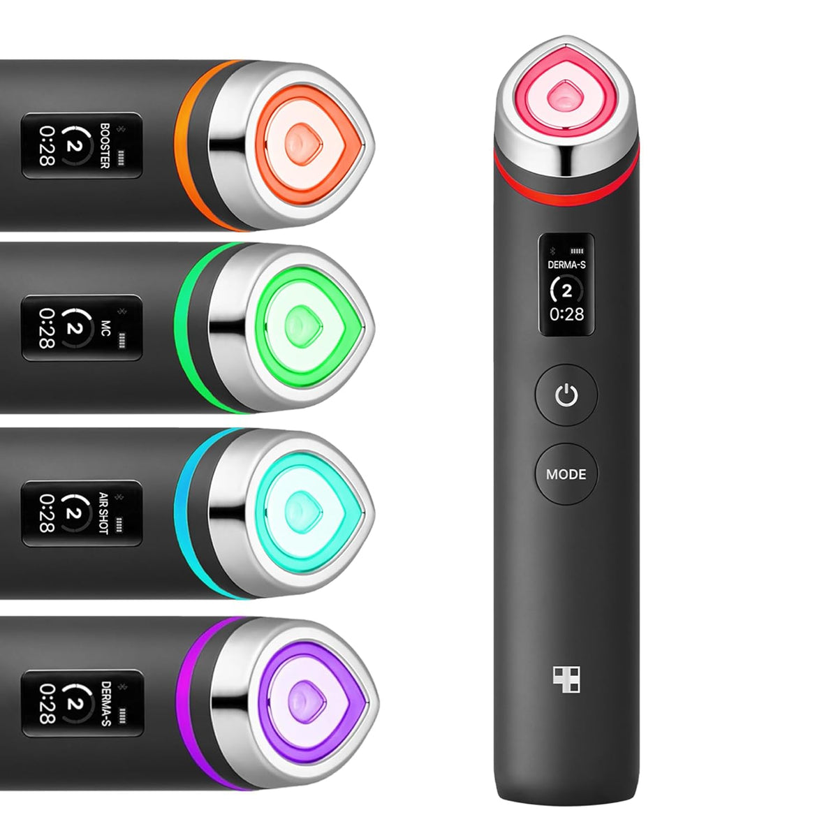 [ Medicube ] Age-R Booster Pro Black | 6-in-1 Real Glass Glow Beauty Massager