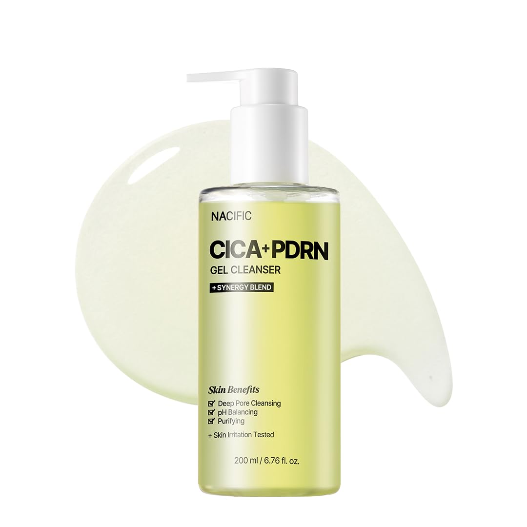[ NACIFIC ] CICA + PDRN Gel Cleanser +Synergy Blend 200ml / 6.76 fl.oz - KosBeauty