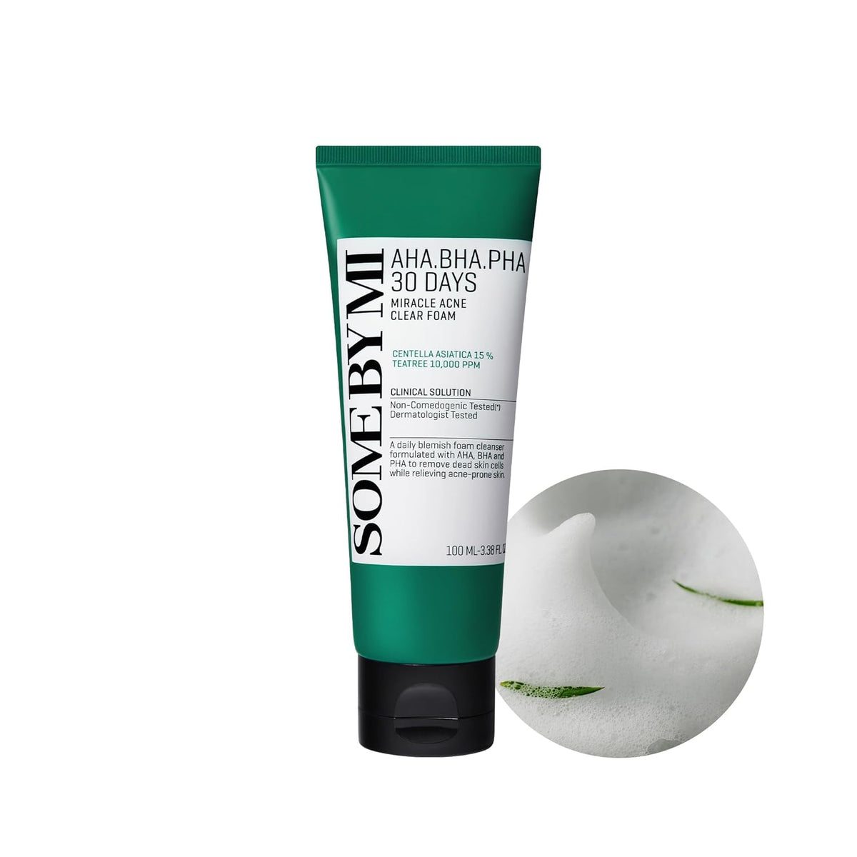[ SOME BY MI ] AHA BHA PHA 30 Days Miracle Acne Clear Foam 100ml - KosBeauty