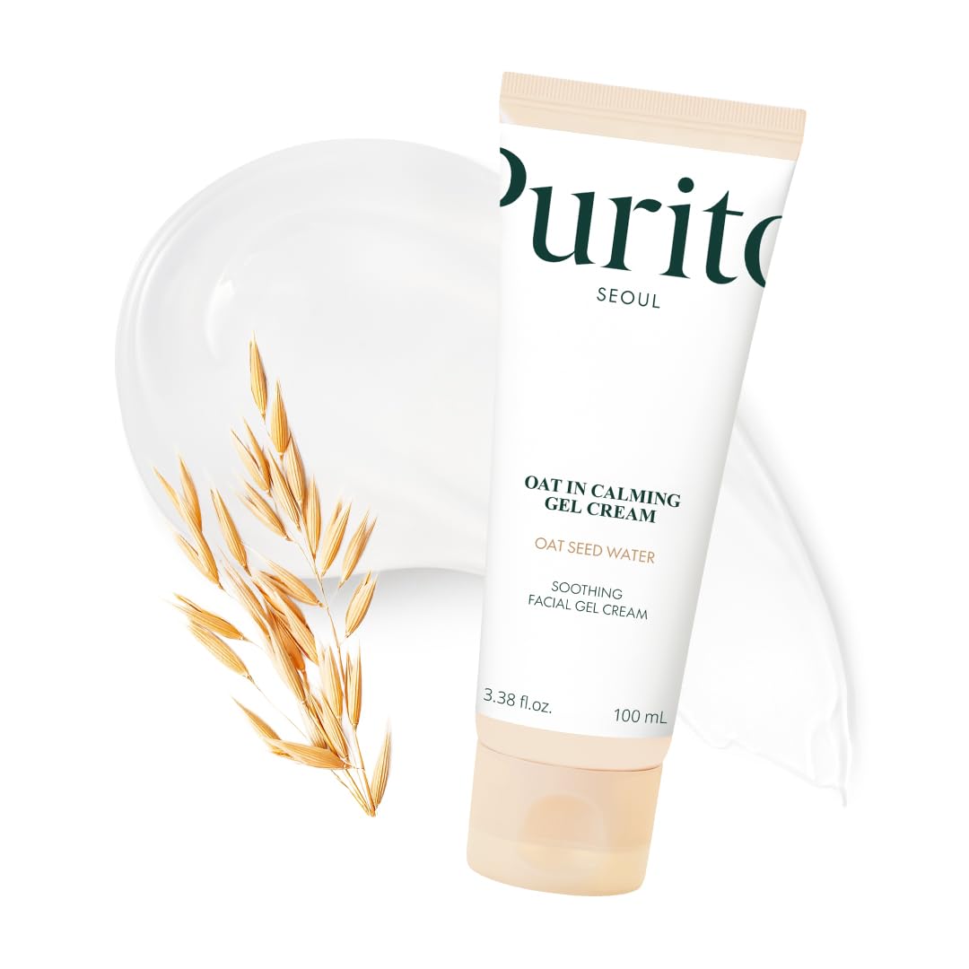 [ Purito ] Oat-In Calming Gel Cream Oat Seed Water Soothing Facial Gel Cream, 100ml / 3.38 fl. oz.