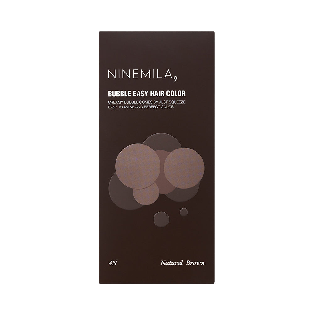 [ NINEMILA ] Bubble Easy Hair Color 4N Natural Brown