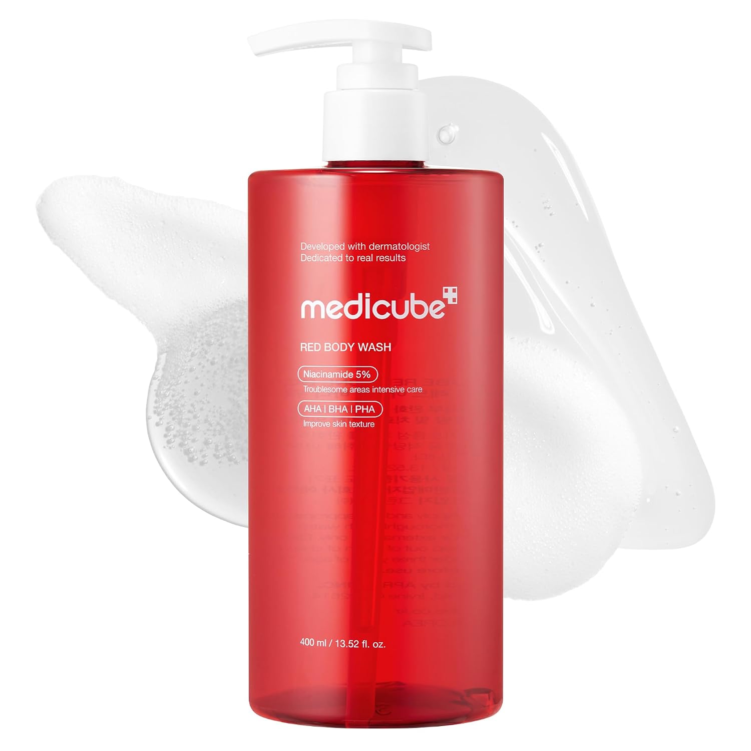 [ MEDICUBE ] Red Acne Body Wash 3.0 400ml / 13.52 fl.oz. - KosBeauty