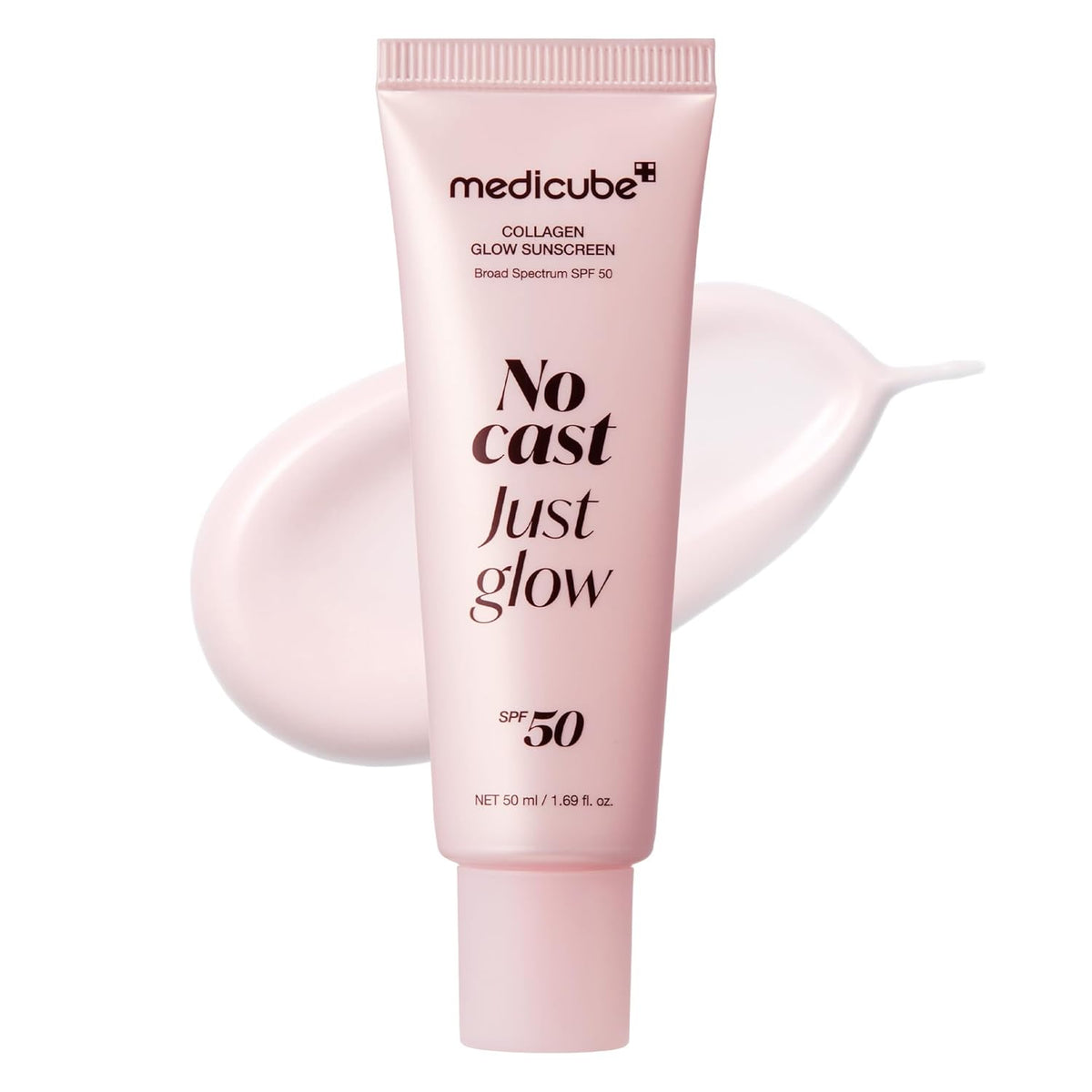 [ Medicube ] No Cast Just Glow Collagen Sunscreen | SPF 50, NET 50ml/ 1.69fl.oz. - KosBeauty