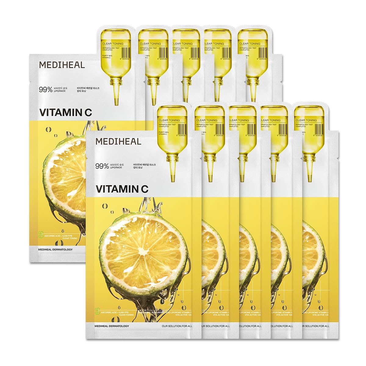 [ MEDIHEAL ] Vitamin C Essential Sheet Mask 10-PACK