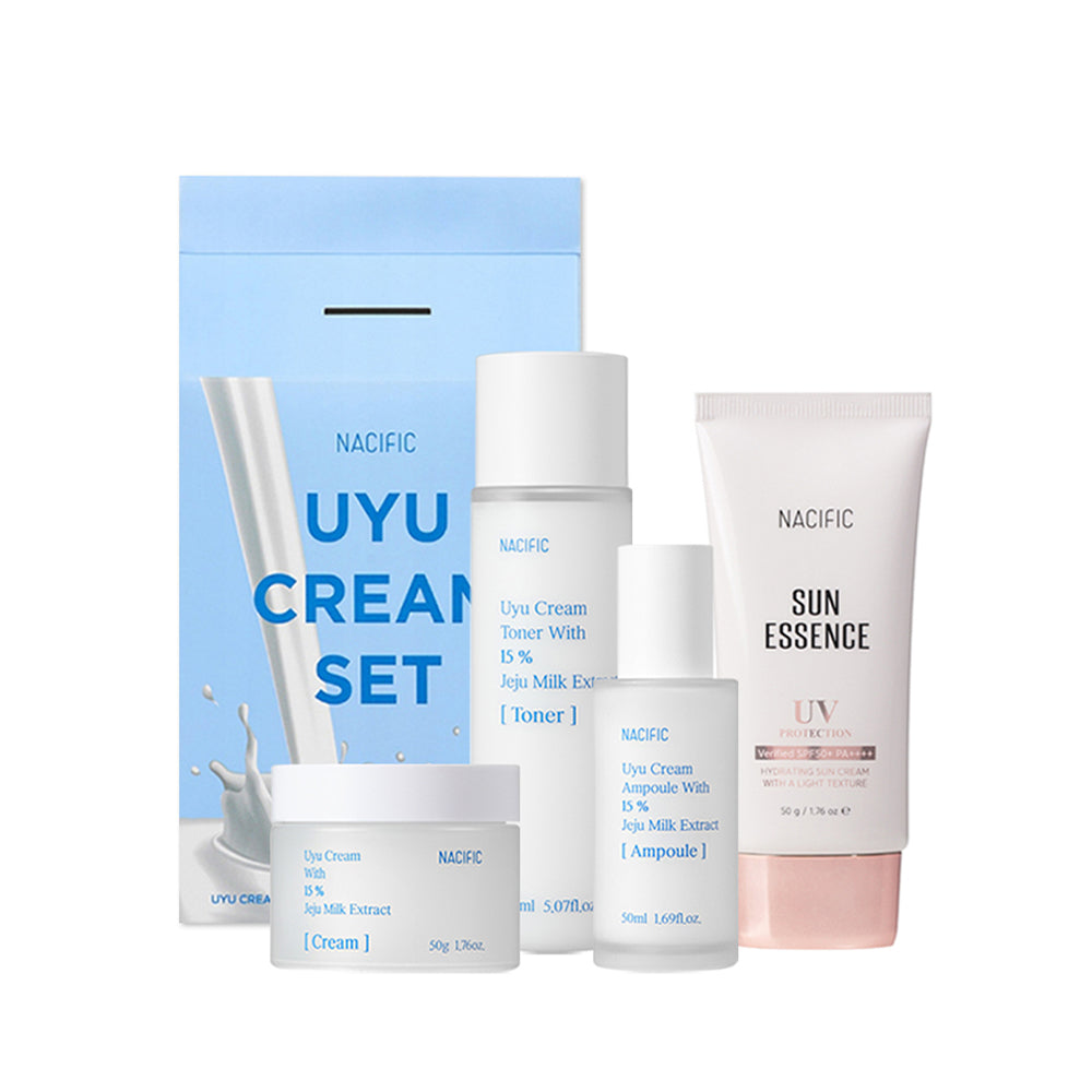 [ NACIFIC ] Uyu Cream 4-Piece Skincare Set - KosBeauty