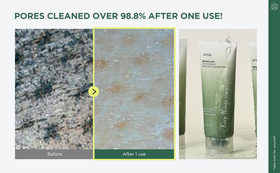 ANUA Heartleaf Quercetinol Pore Deep Cleansing Foam, 150 ml & Anua Heartleaf Pore Control Cleansing Oil 200ml