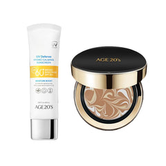 AGE 20's  UV Defense Hydro Calming Sunscreen SPF 60+ 50ml + Signature Intense Sunscreen SPF 50+ Foundation