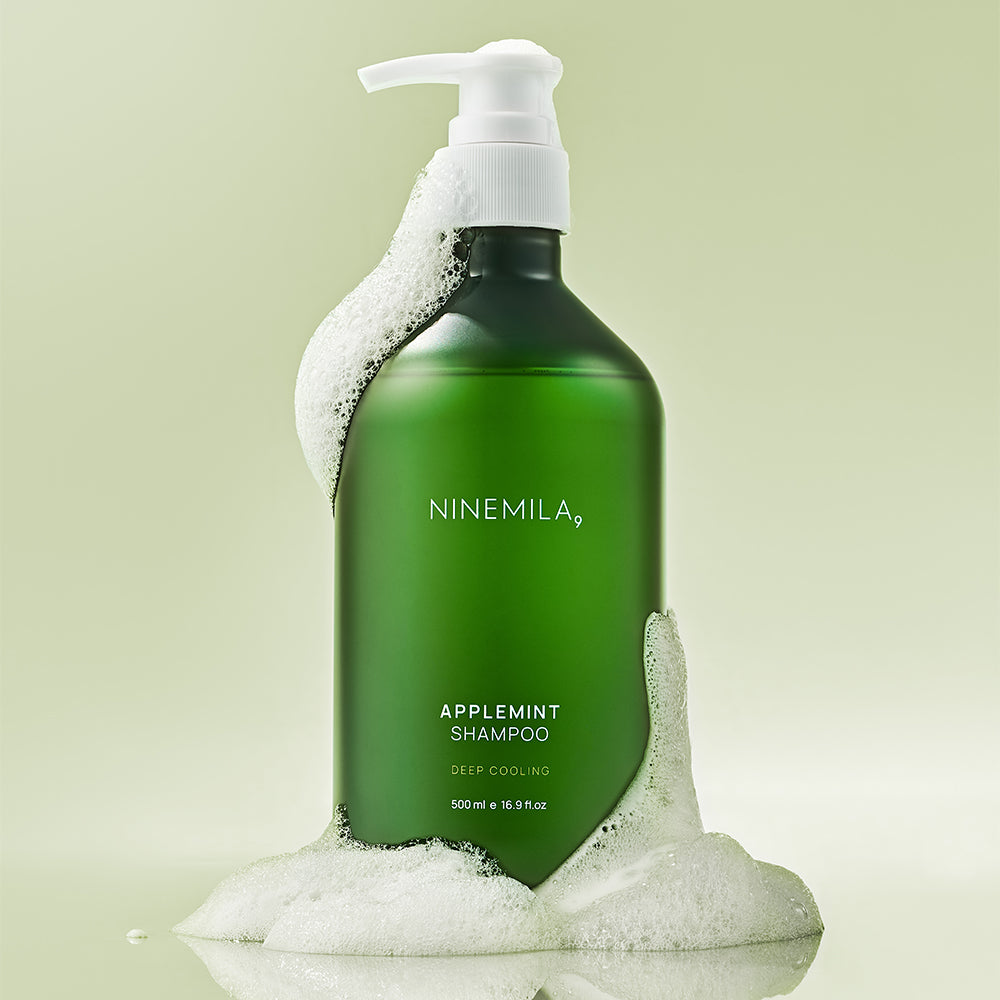 [ NINEMILA ] Applemint Shampoo Deep Cooling 500ml e 16.9 fl.oz. - KosBeauty