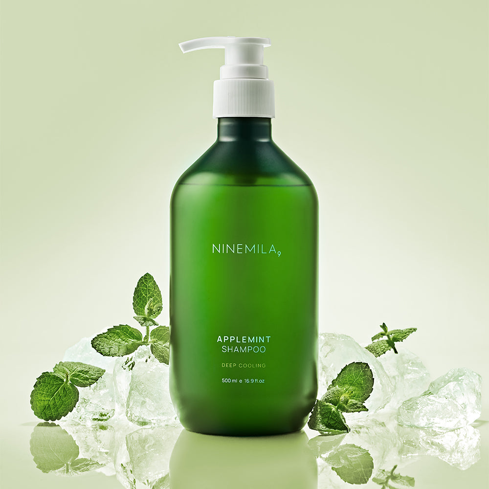 [ NINEMILA ] Applemint Shampoo Deep Cooling 500ml e 16.9 fl.oz. - KosBeauty