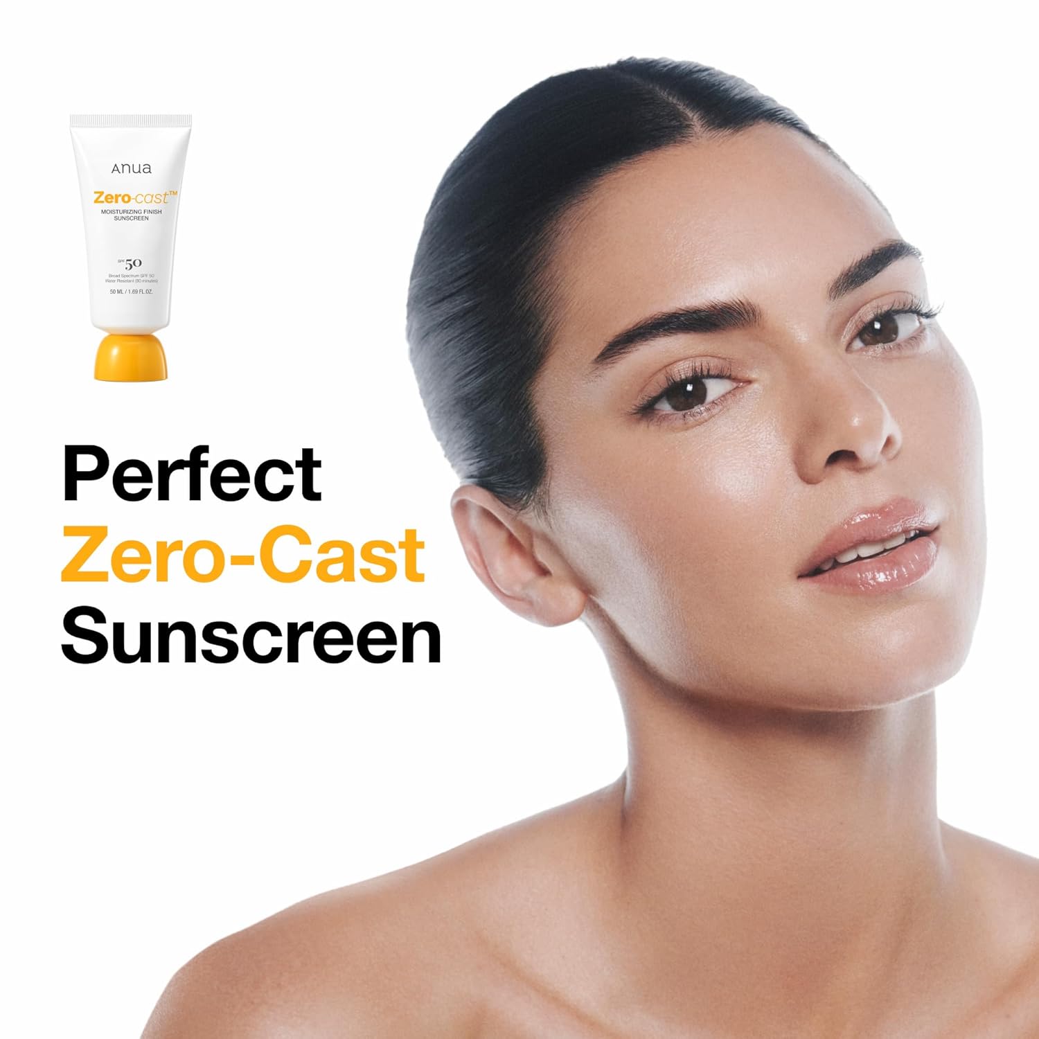 [ ANUA ] Zero-Cast Moisturizing Sunscreen SPF 50/1.69fl.oz - KosBeauty
