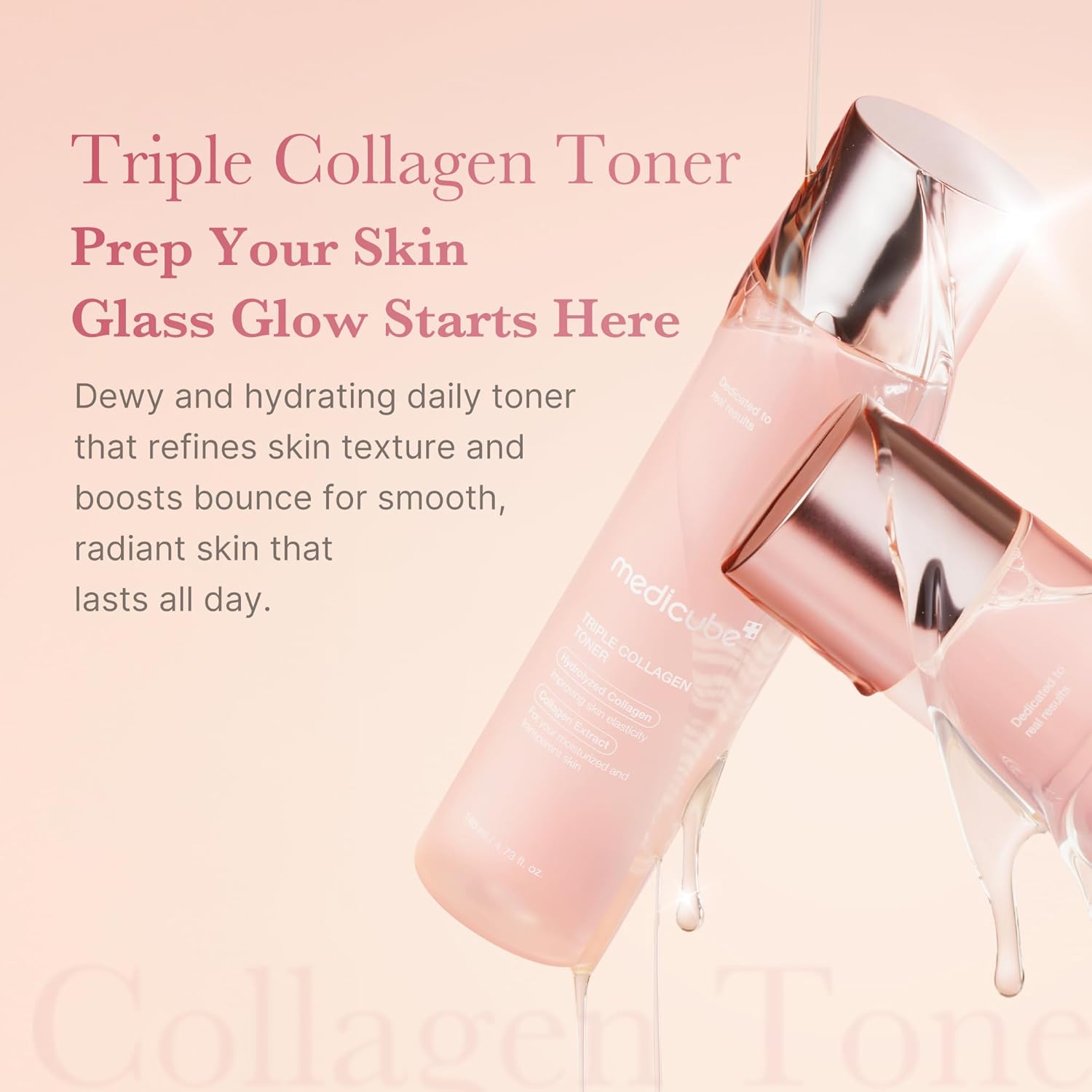 [ Medicube ] Collagen Set (PDRN Pink gel mask 4pc, Triple Collagen Serum, Triple Collagen Toner) - KosBeauty