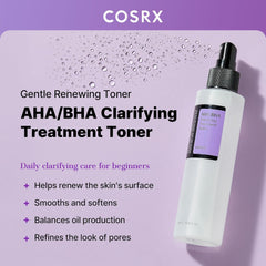 [ COSRX ] AHA / BHA Clarifying Treatment Toner 150ml - KosBeauty