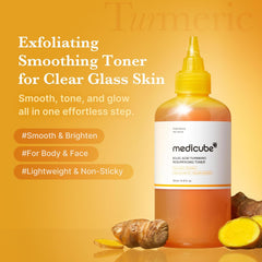 [ MEDICUBE ] Kojic Acid Turmeric Smoothing Toner 250ml / 8.45 fl.oz