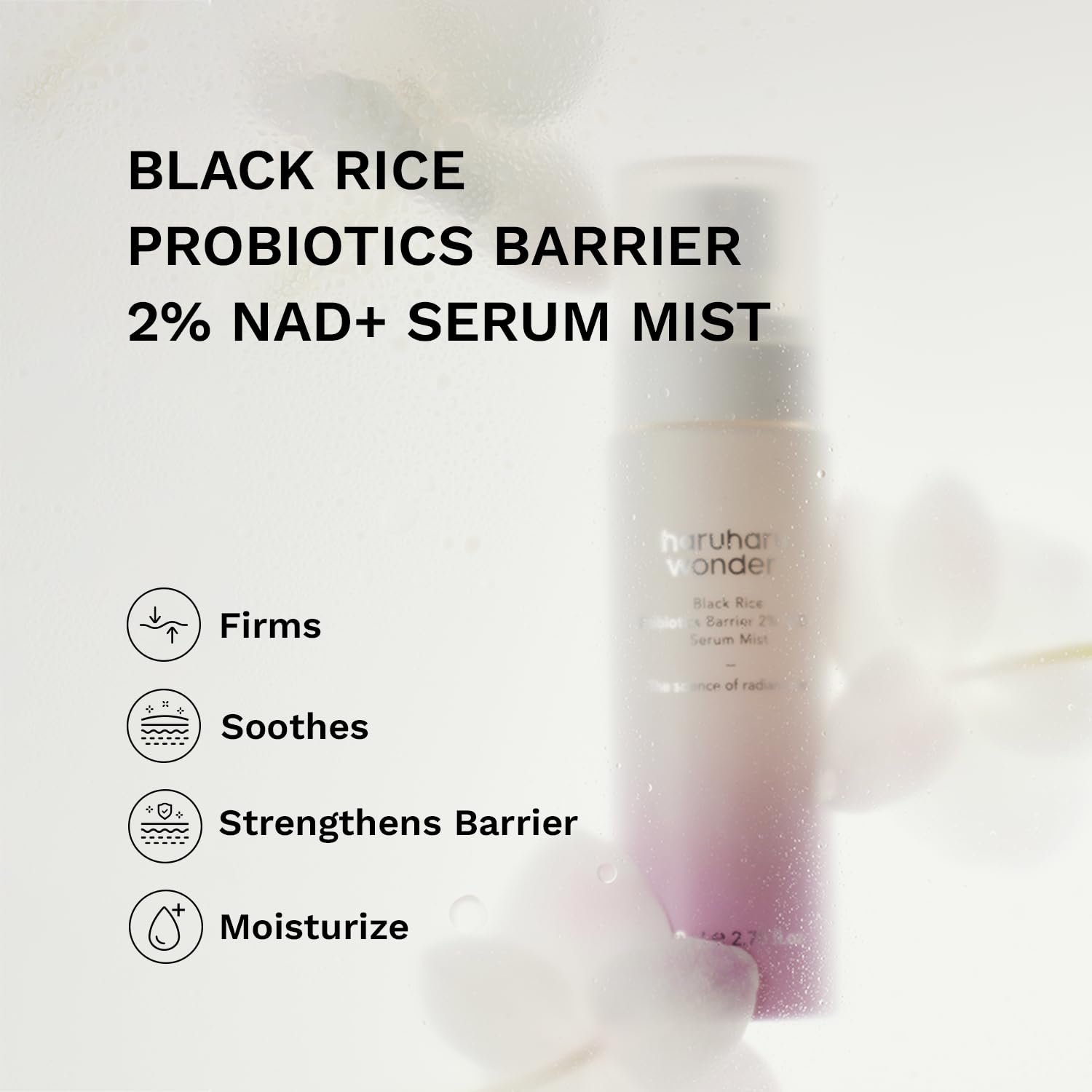 [ HARUHARU ]Wonder Black Rice Probiotics 2% NAD+ Serum Mist 80ml / 2.70fl.oz. - KosBeauty