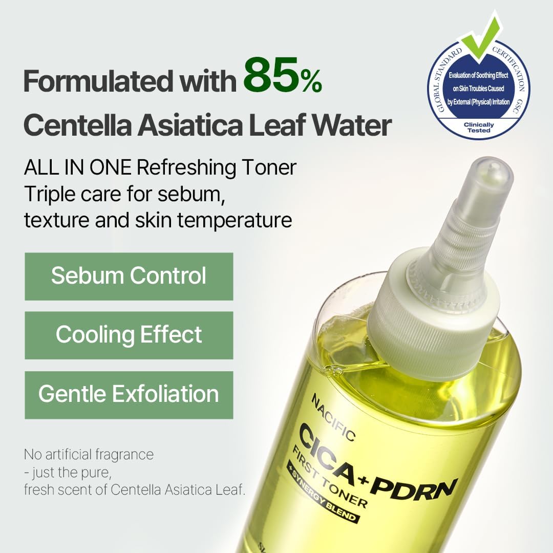 [ NACIFIC ] CICA PDRN SET ( Cleanser 200ml, Toner 150ml, Sesrum50ml, Cream50g) - KosBeauty