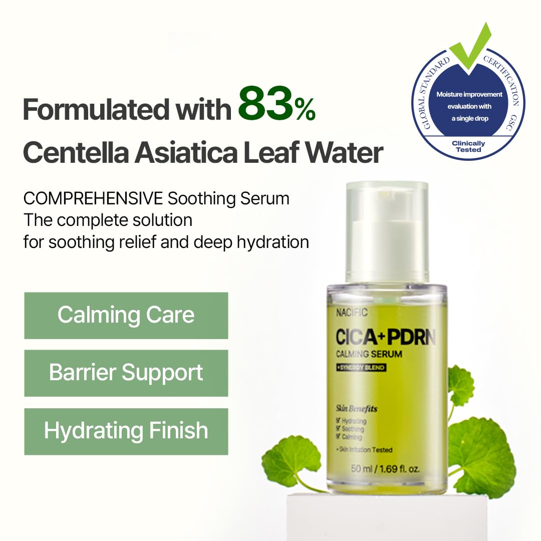 [ NACIFIC ] CICA PDRN SET ( Cleanser 200ml, Toner 150ml, Sesrum50ml, Cream50g) - KosBeauty