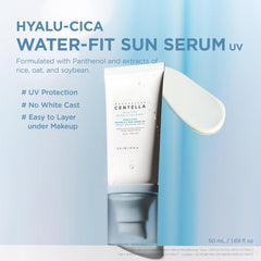 [ Skin1004 ] Madagascar Centella Hyalu-Cica Water-Fit Sun Serum UV SPF50+ PA++++ 50ml / 1.69 fl.oz - KosBeauty