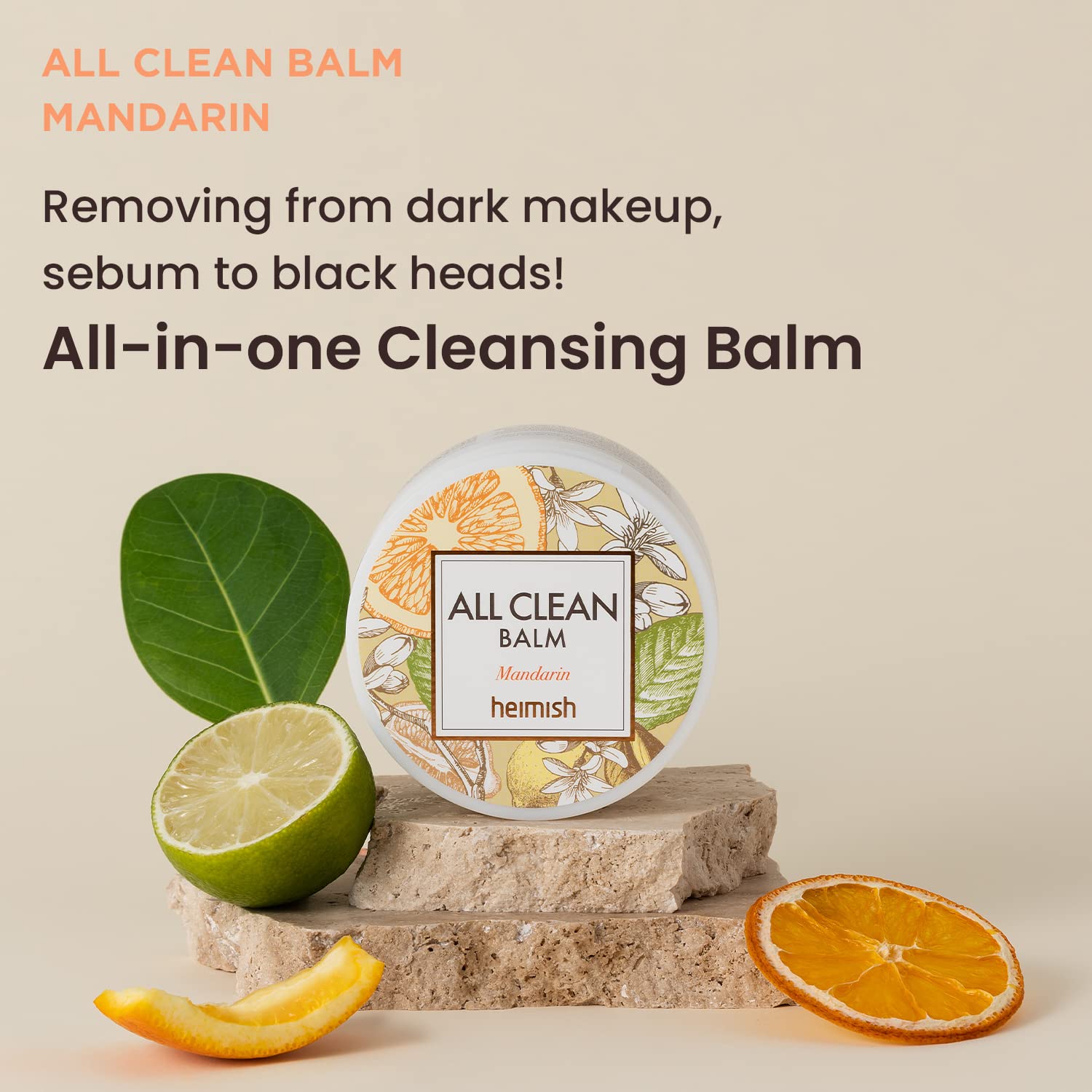 [ HEIMISH ] All Clean Balm Mandarin 4.05 fl.oz. / 120ml
