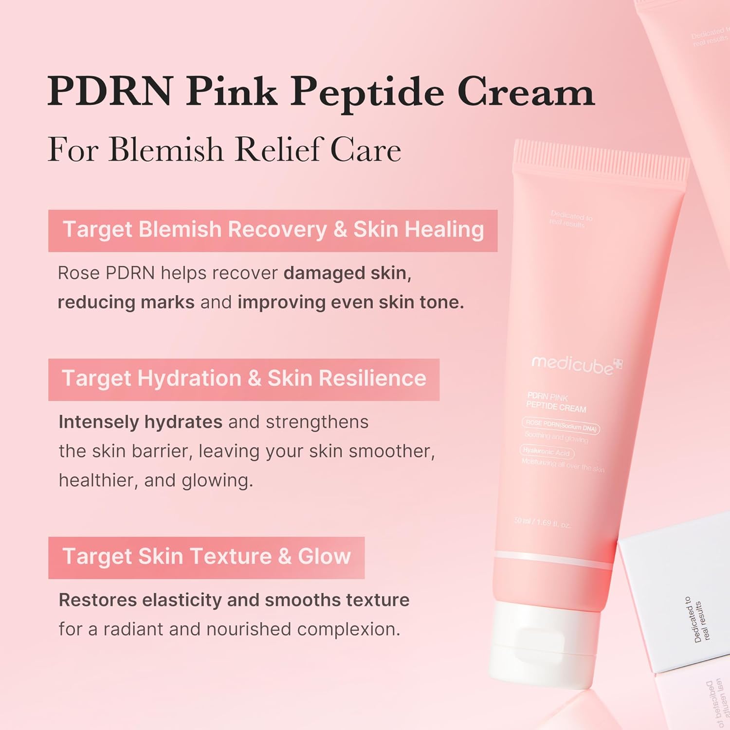 [ MEDICUBE ] PDRN Pink Hyaluronic Moisturizing Cream 50ml / 1.69 fl.oz