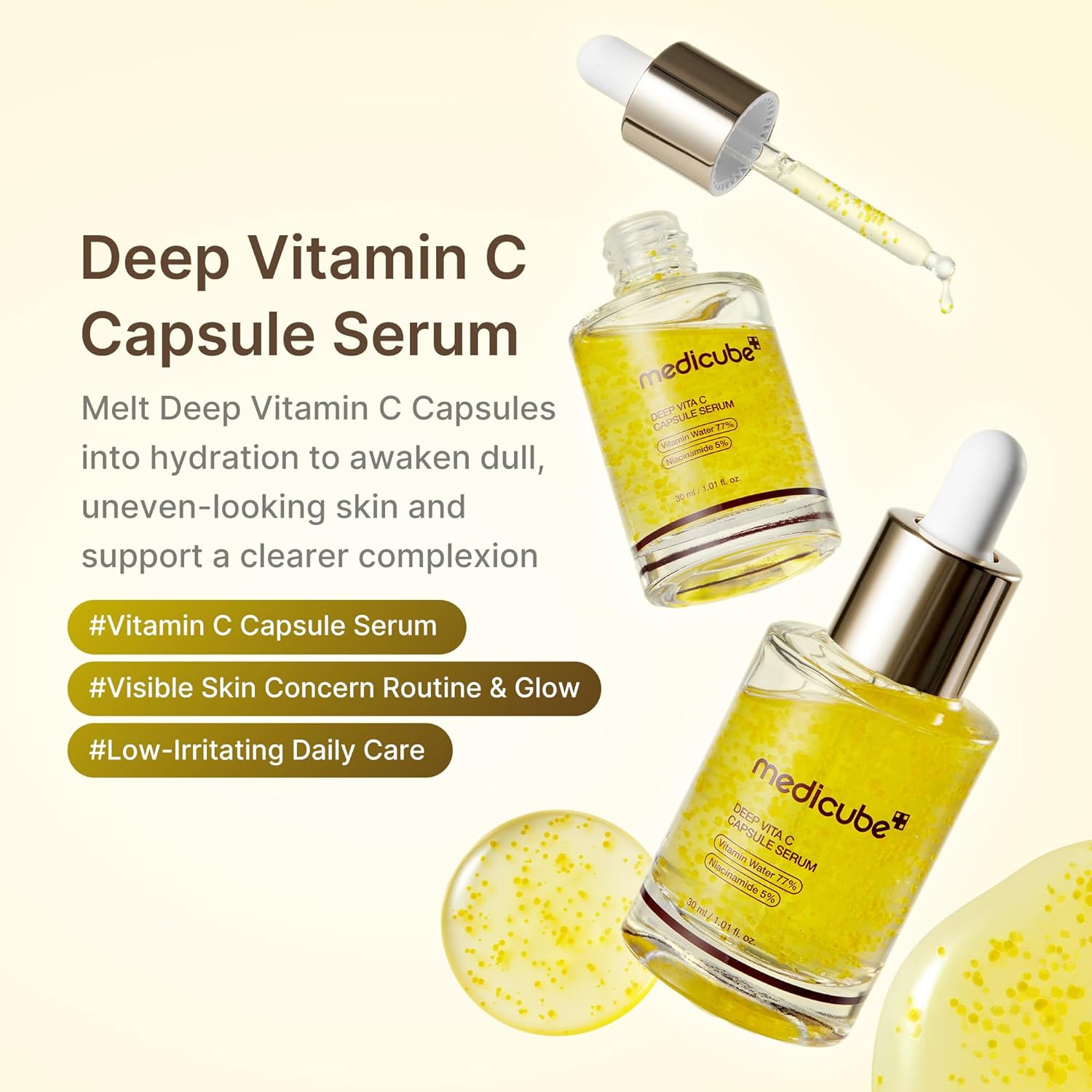 [ MEDICUBE ] Deep Vitamin C Capsule Serum 30ml / 1.01 fl.oz - KosBeauty