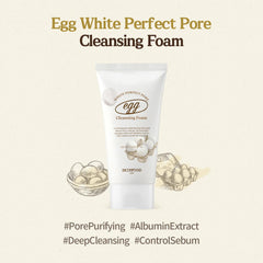 [ Skinfood ] Egg White Perfect Pore Cleansing Foam, 150ml - KosBeauty