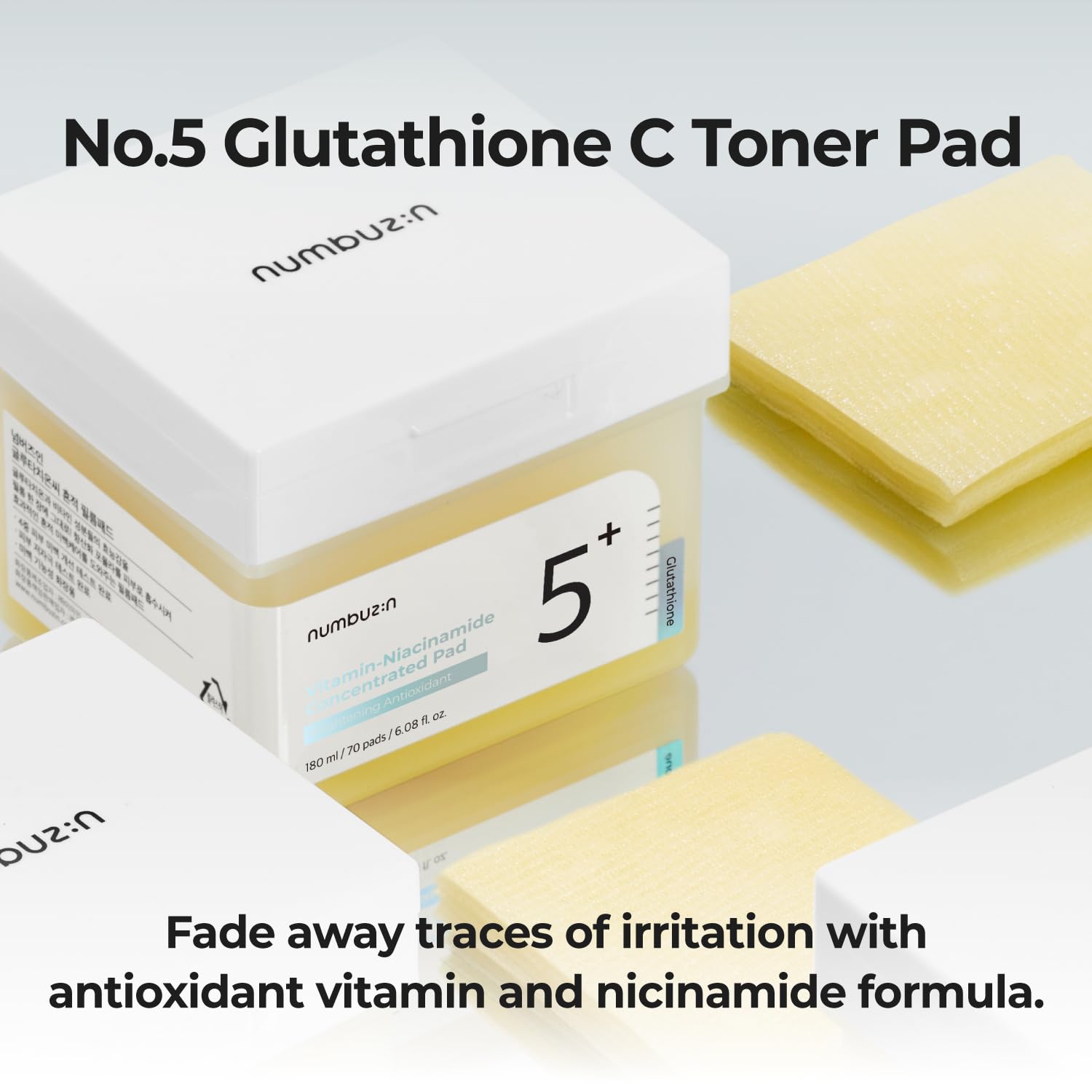 numbuzin No.5 Vitamin-Niacinamide Concentrated Pad 180ml/70 pads/ 6.08 fl. oz.
