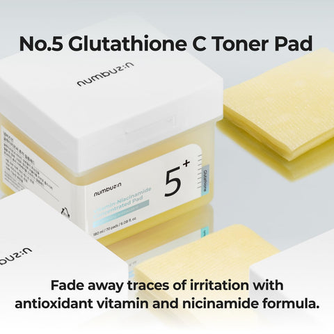 numbuz:n No.5 Vitamin-Niacinamide Concentrated Pad 180ml/70 pads/ 6.08 fl. oz.