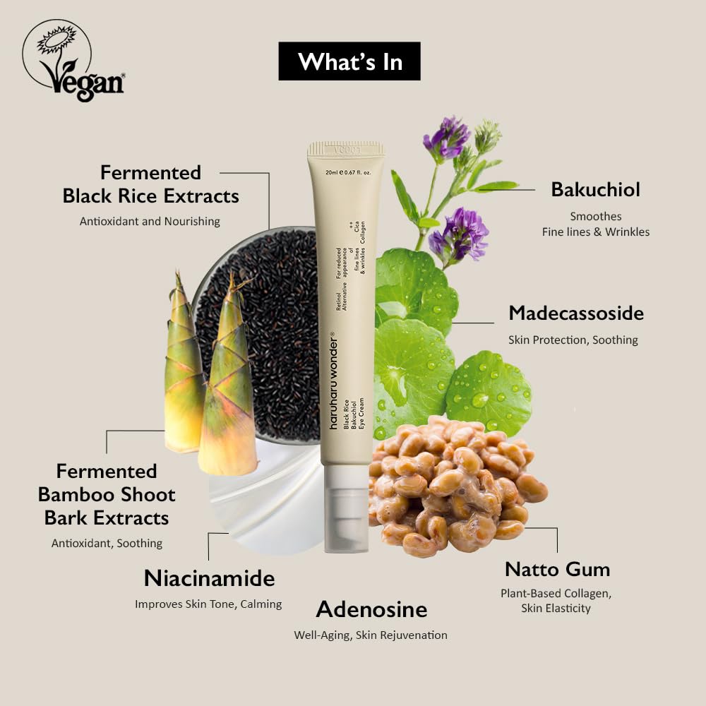 [ HARUHARU ] Black Rice Bakuchiol Eye Cream 20ml / 0.67 fl.oz.