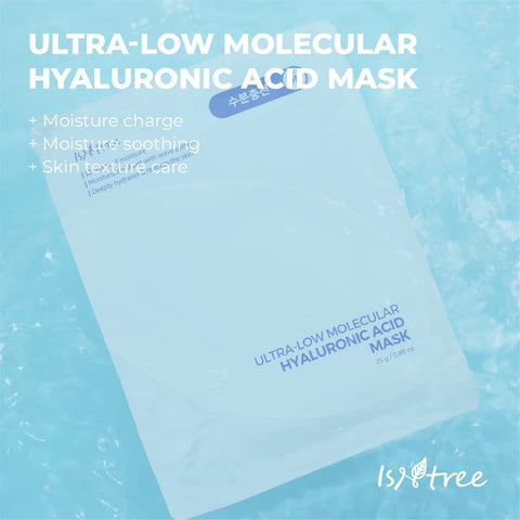 ISNTREE Ultra-low molecular Hyaluronic Acid Mask  25g / 0.88 fl.oz x 10ea