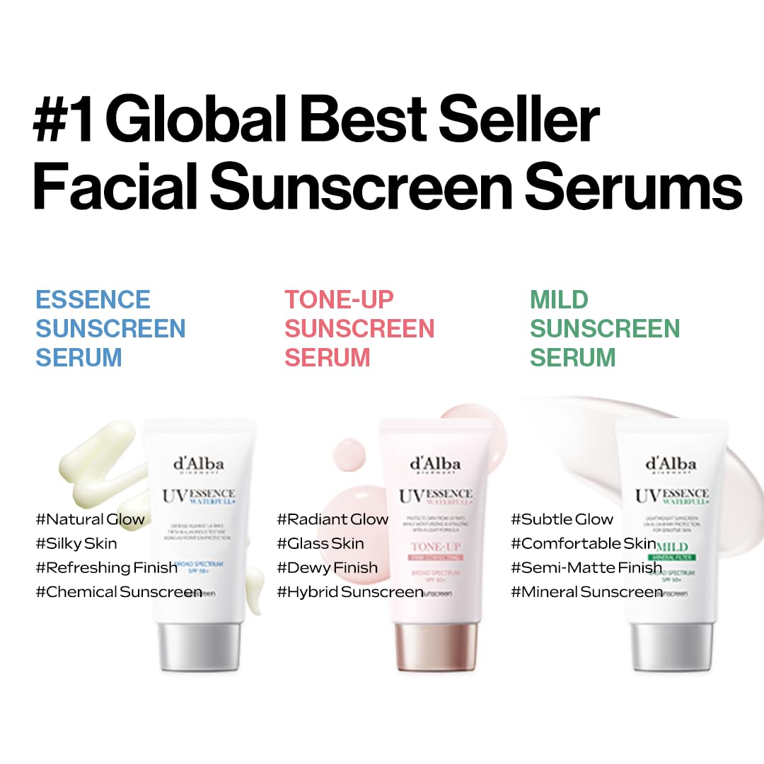 [ d'alba ] UV Essence Waterfull+ Tone Up Pink Correcting Sun Screen 50ml / 1.69fl.oz.